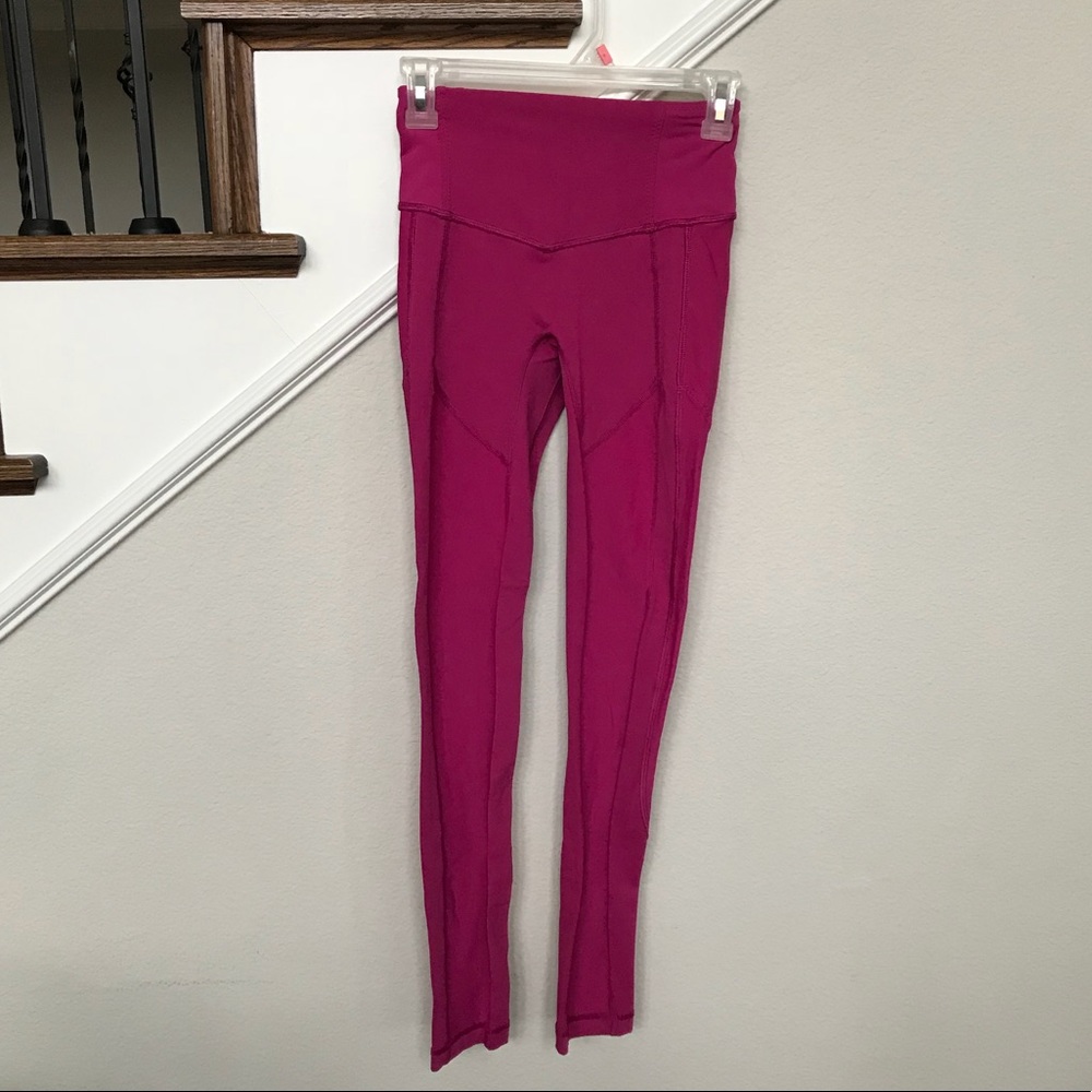 Lululemon - All The Right Places Crop - Pink - 4